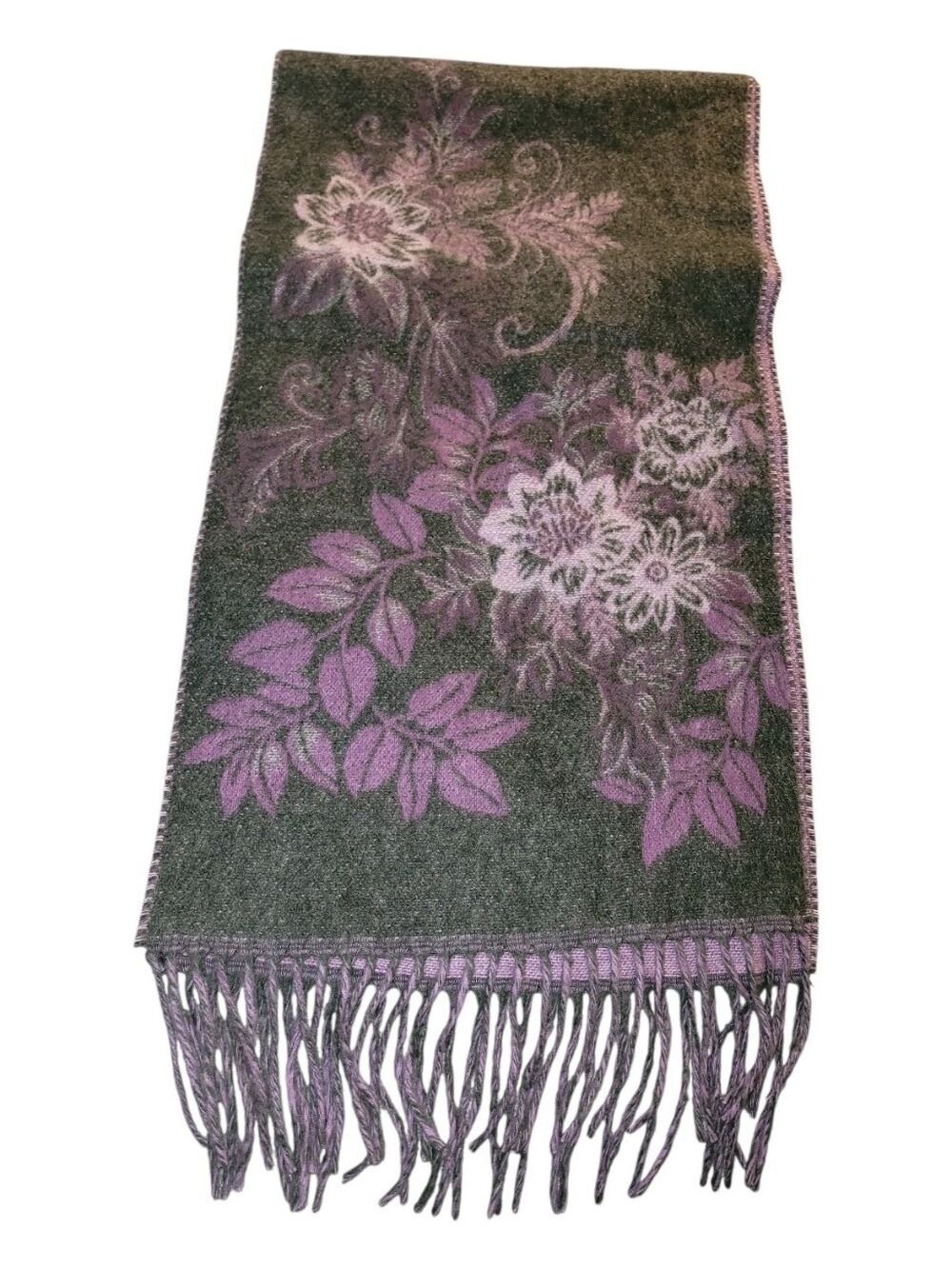 Reversible Fraas Floral Boho Cozy Scarf Wrap Germany
